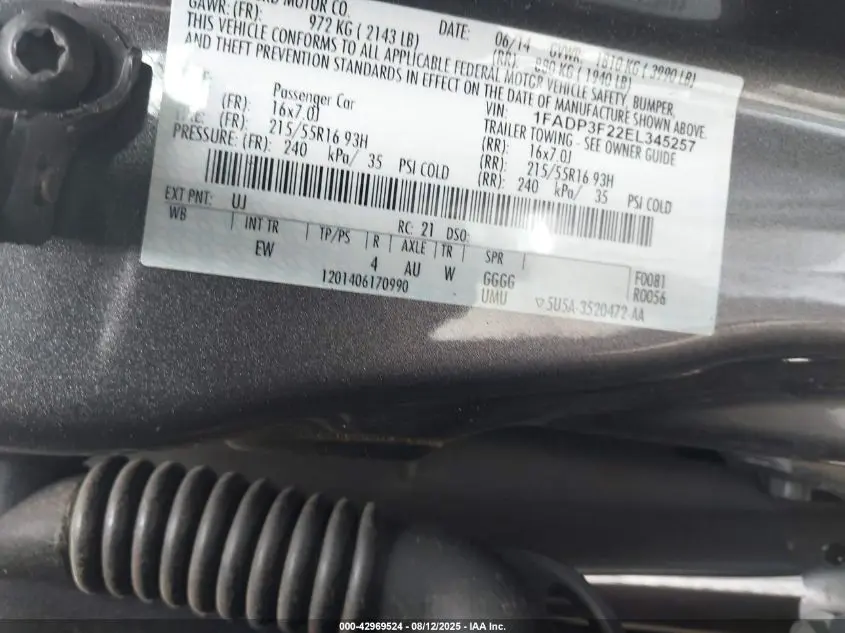 2014 FORD FOCUS SE