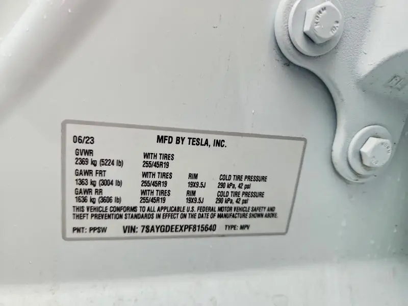2023 TESLA MODEL Y   