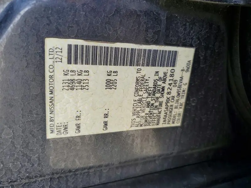 2013 NISSAN MAXIMA 3.5 S  