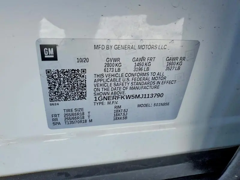 2021 CHEVROLET TRAVERSE LS  