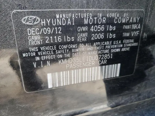 2013 HYUNDAI ELANTRA GT   