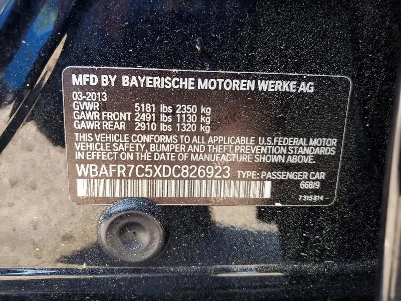 2013 BMW 535 I  