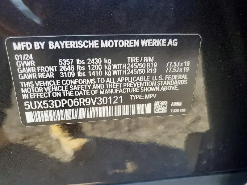 2024 BMW X3 XDRIVE30I  