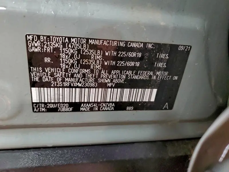 2021 TOYOTA RAV4 TRD OFF ROAD  