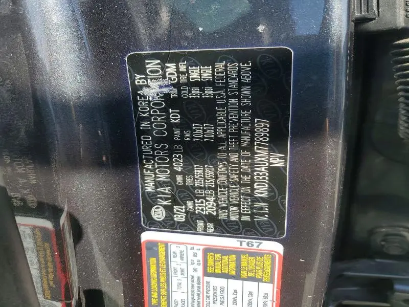 2021 KIA SOUL EX  