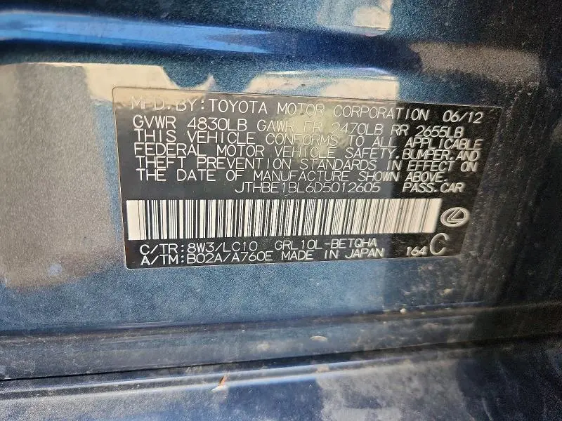 2013 LEXUS GS 350 BASE  