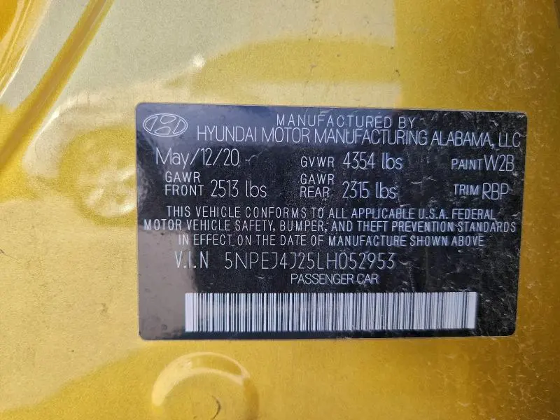 2020 HYUNDAI SONATA SEL PLUS  