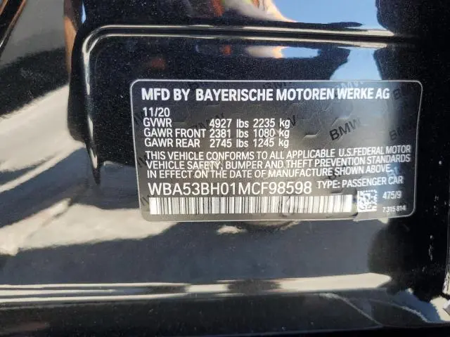 2021 BMW 530 I  