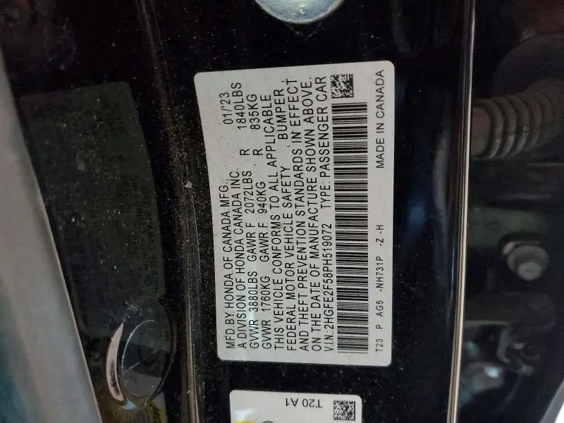 2023 HONDA CIVIC SPORT  