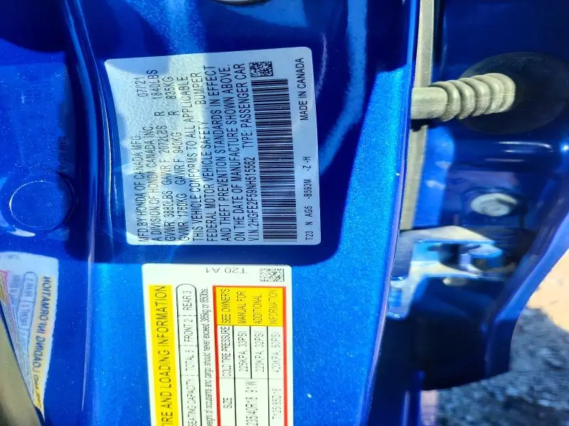 2022 HONDA CIVIC SPORT  