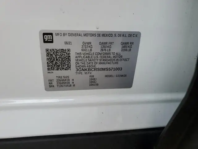 2021 CHEVROLET BLAZER 2LT  