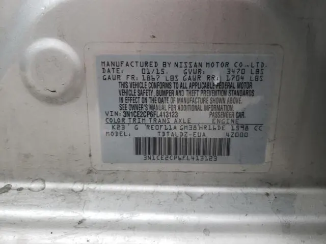 2015 NISSAN VERSA NOTE S  