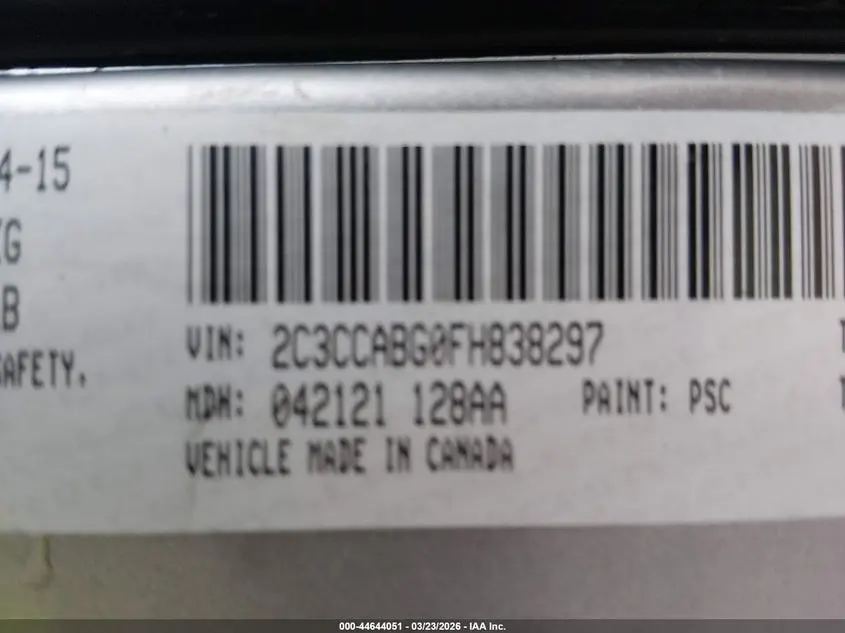 2015 CHRYSLER 300 300S