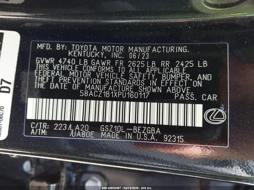 2023 LEXUS ES 350  