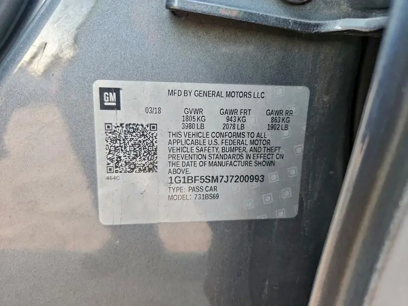 2018 CHEVROLET CRUZE PREMIER  