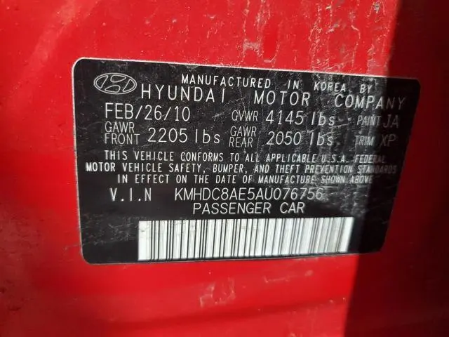 2010 HYUNDAI ELANTRA TOURING GLS  