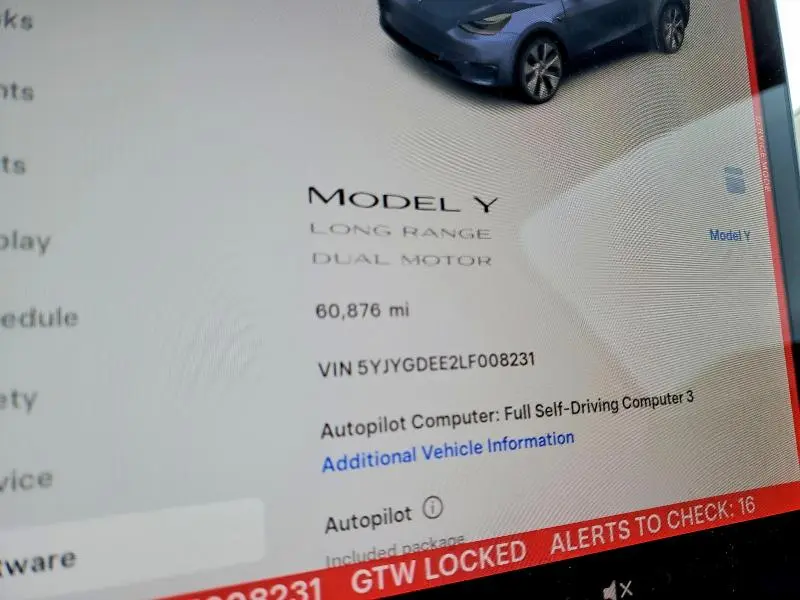 2020 TESLA MODEL Y   