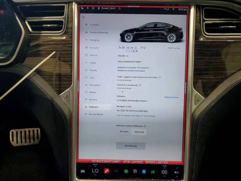 2016 TESLA MODEL S   