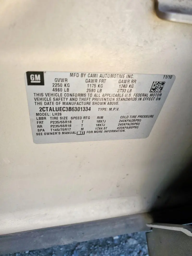 2011 GMC TERRAIN SLT  