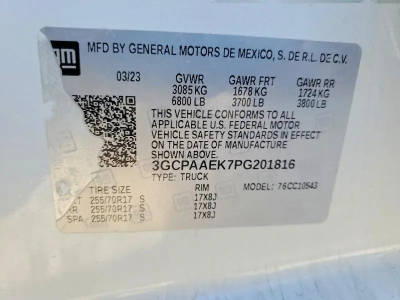 2023 CHEVROLET SILVERADO C1500  