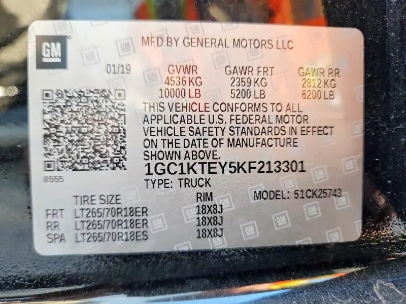 2019 CHEVROLET SILVERADO K2500 HEAVY DUTY LTZ  