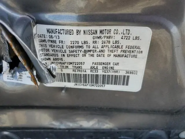 2013 INFINITI G37 BASE