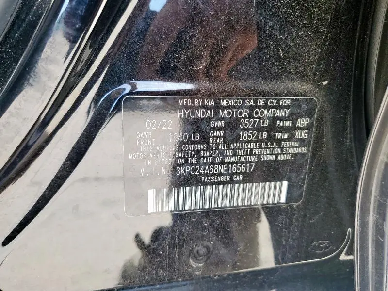 2022 HYUNDAI ACCENT SE  