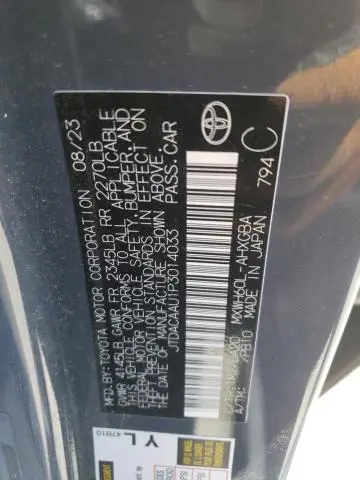 2023 TOYOTA PRIUS LE  