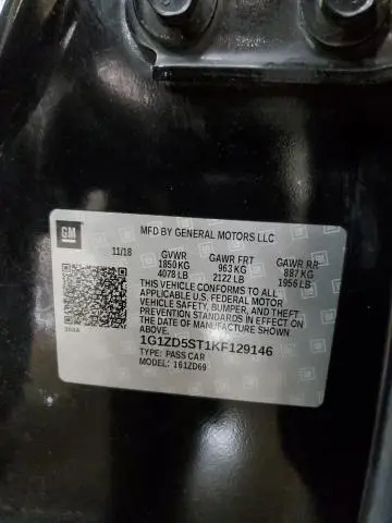 2019 CHEVROLET MALIBU LT  