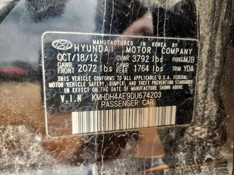 2013 HYUNDAI ELANTRA GLS  