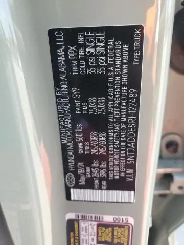 2024 HYUNDAI SANTA CRUZ SE  