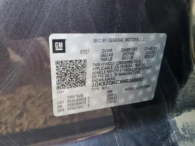 2017 GMC YUKON XL K1500 SLT  