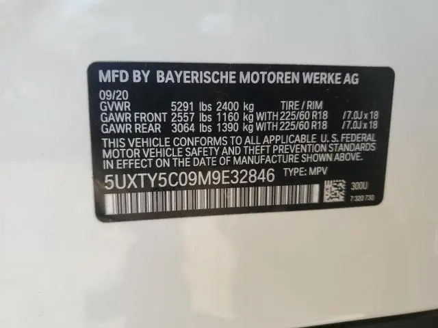 2021 BMW X3 XDRIVE30I  
