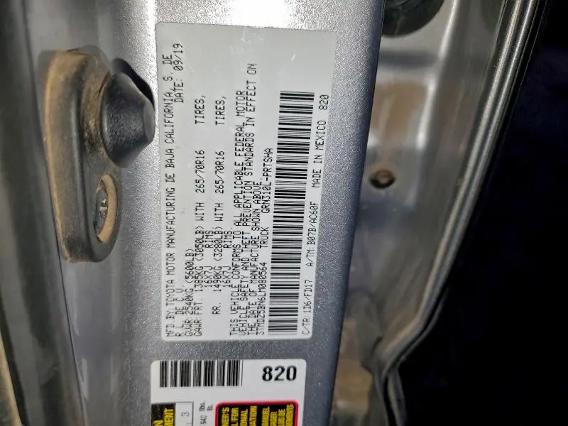 2020 TOYOTA TACOMA DOUBLE CAB  