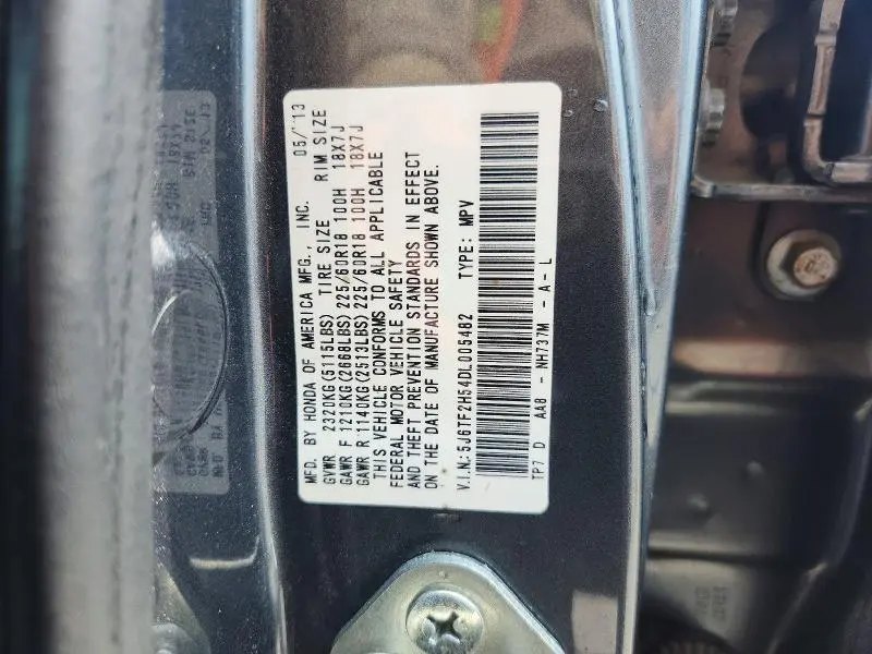 2013 HONDA CROSSTOUR EXL  