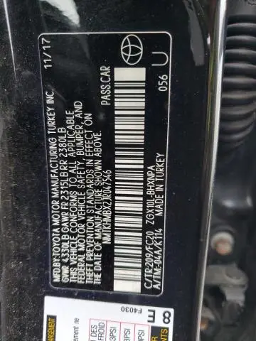 2018 TOYOTA C-HR XLE