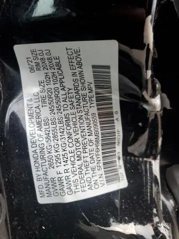 2021 HONDA PILOT TOURING  