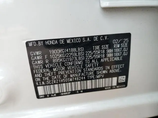 2025 HONDA HR-V SPORT  