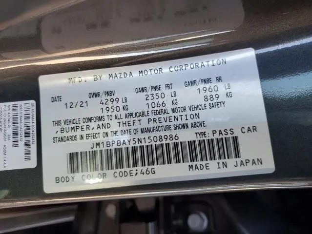 2022 MAZDA 3   
