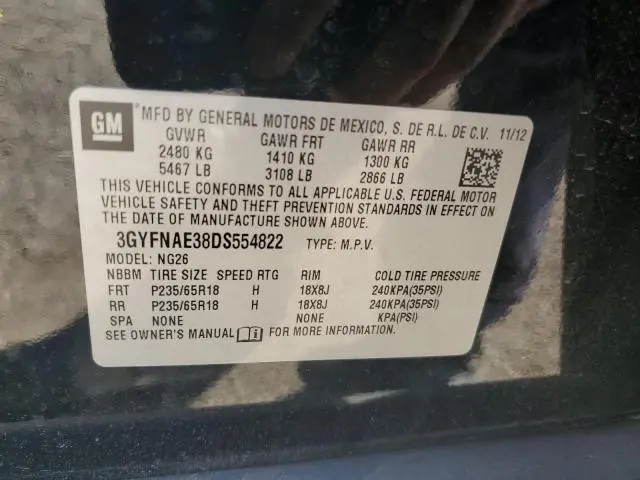 2013 CADILLAC SRX   