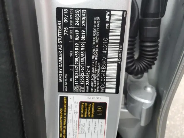 2019 MERCEDES-BENZ GLC 300 4MATIC  