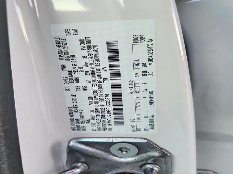 2015 FORD ESCAPE TITANIUM  