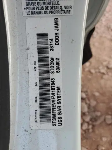 2015 TOYOTA RAV4 XLE  