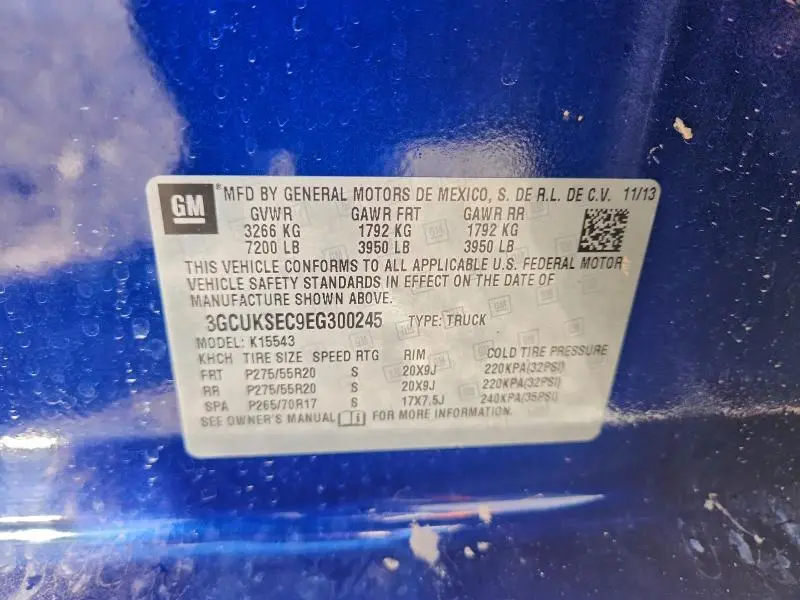 2014 CHEVROLET SILVERADO K1500 LTZ  