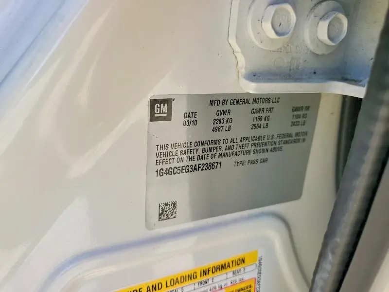 2010 BUICK LACROSSE CXL  