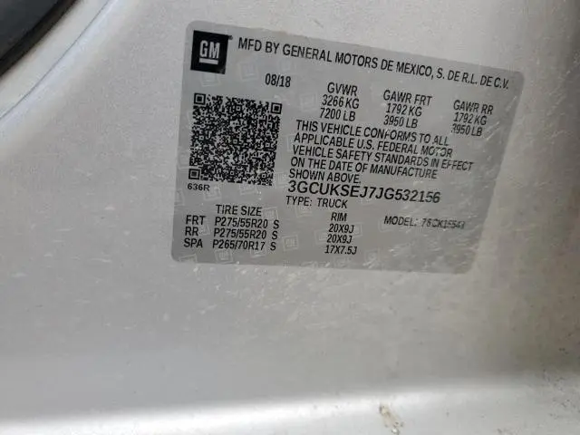 2018 CHEVROLET SILVERADO K1500 LTZ  