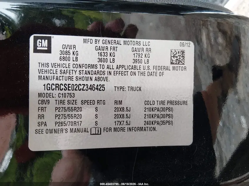 2012 CHEVROLET SILVERADO 1500 LT