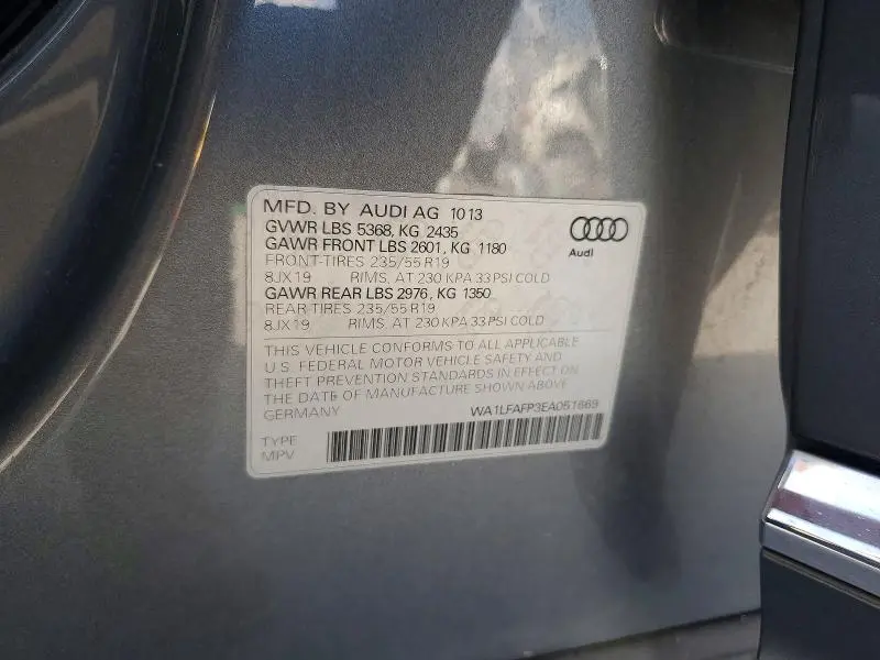 2014 AUDI Q5 PREMIUM PLUS  