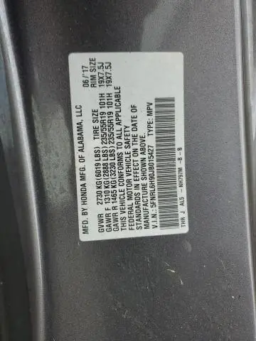 2018 HONDA ODYSSEY ELITE  