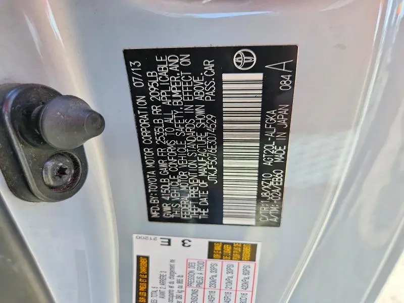 2014 SCION TC 10 SERIES  